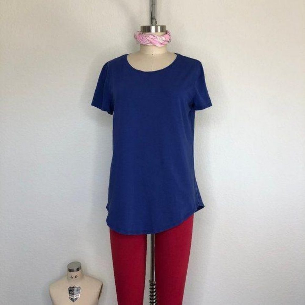 Lululemon Love Crew III Jet Stream Curved Hem Scoo